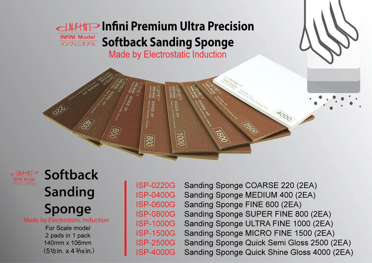 Infini Model Softback Sanding Sponge Full Set SP0000G